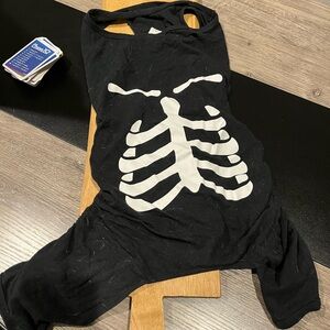 Skeleton Ribcage Black Tank Top